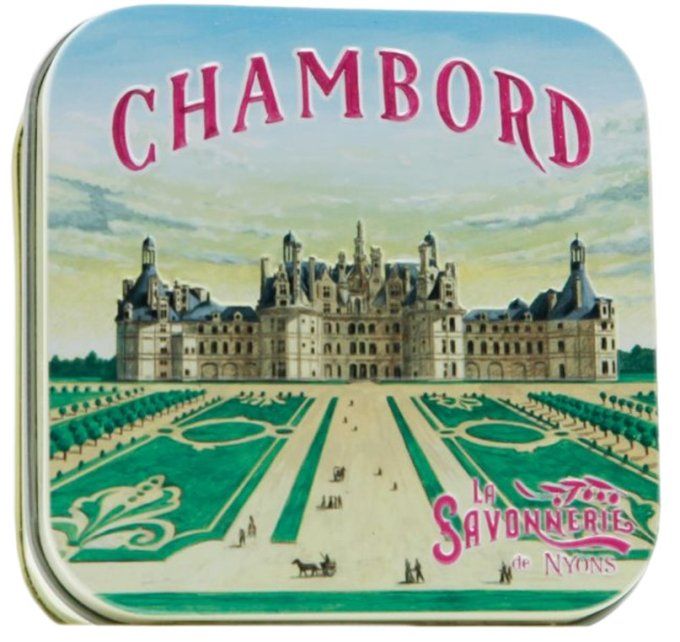 Savon 100g boîte métal Château de Chambord