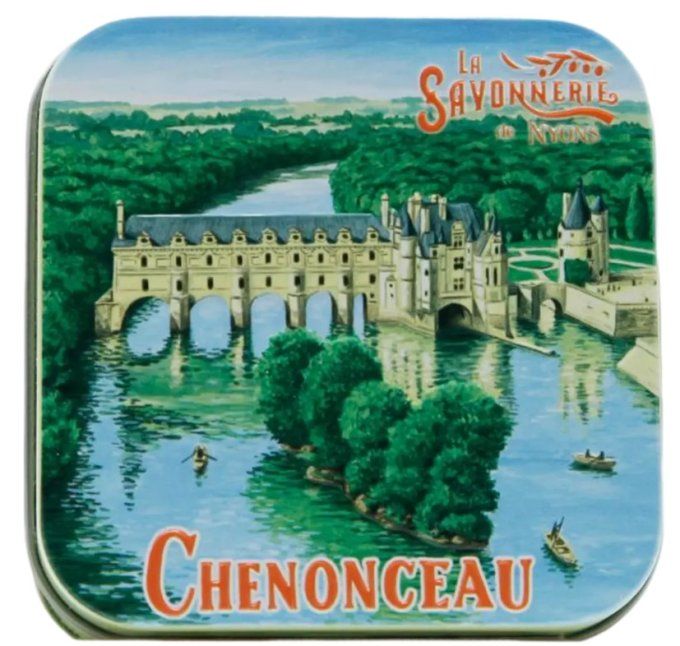Savon 100g boîte métal Château de Chenonceau