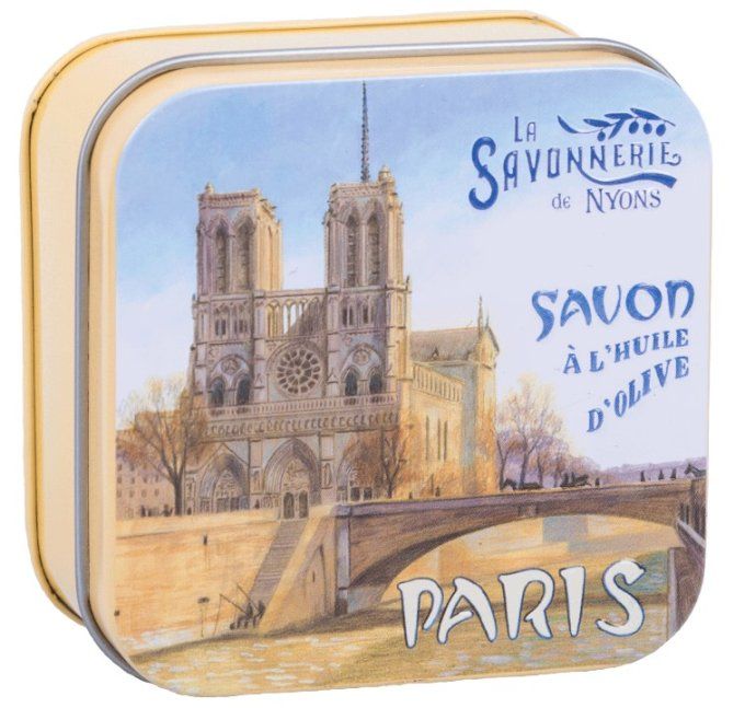Savon 100g boîte métal Notre Dame